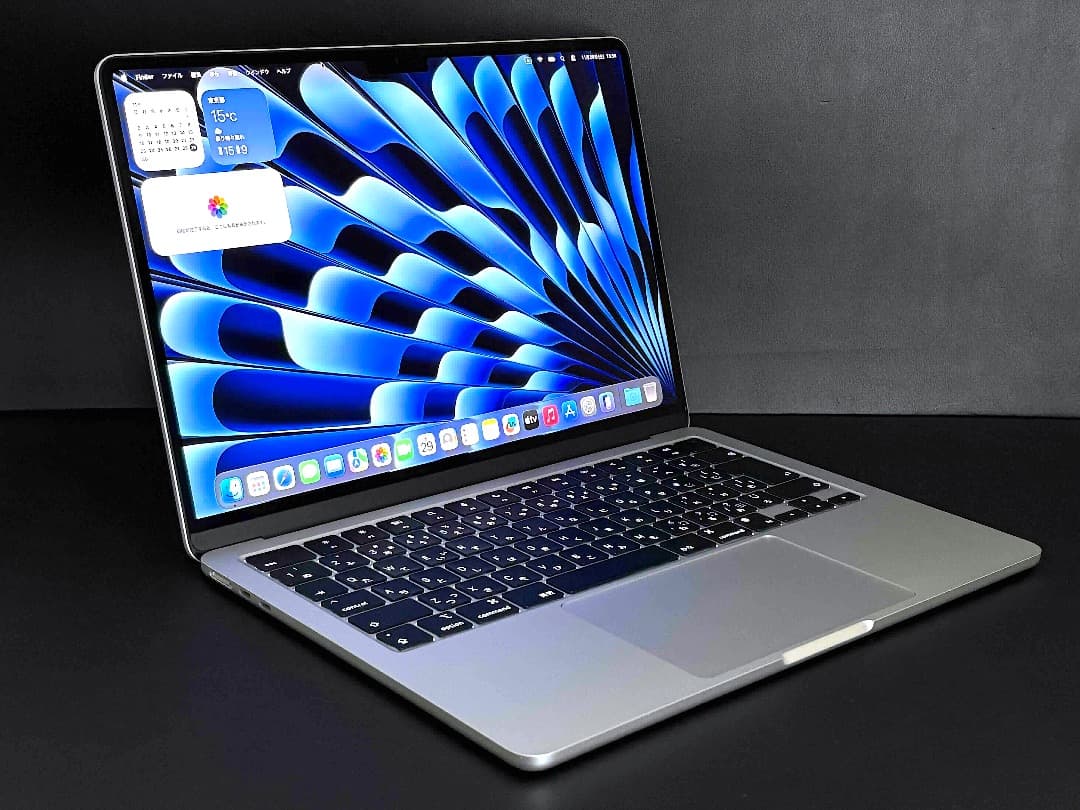 【美品】MacBook Air （M2, 2022）13.6㌅元箱 バッテリー◎