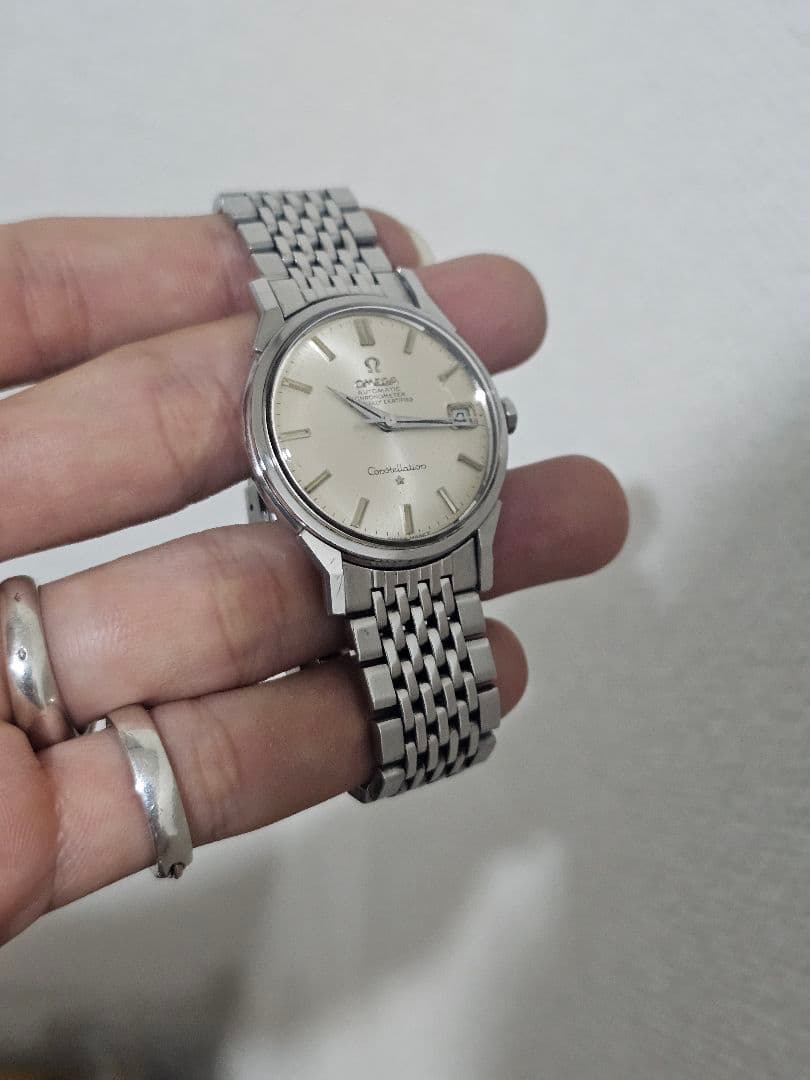 【OMEGA】オメガ コンステレーション cal.564 ライスブレスレット .