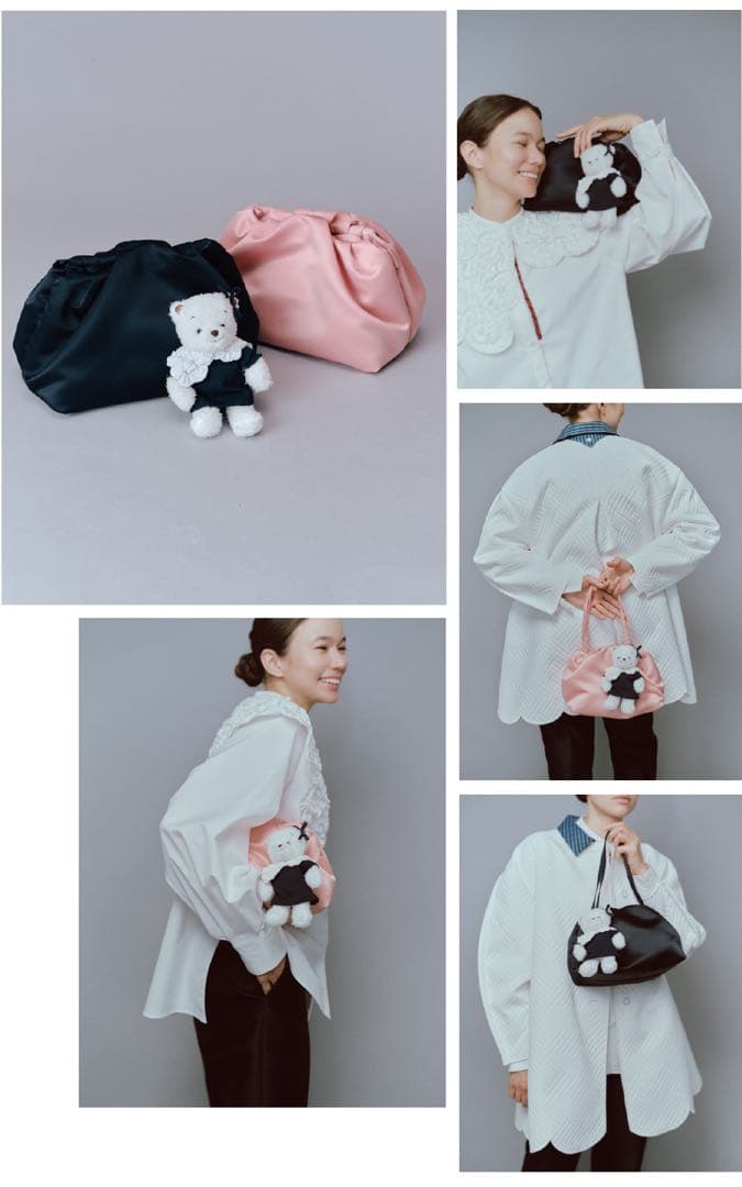 【familiar × shirocon】マシュマロクラッチバッグ yori