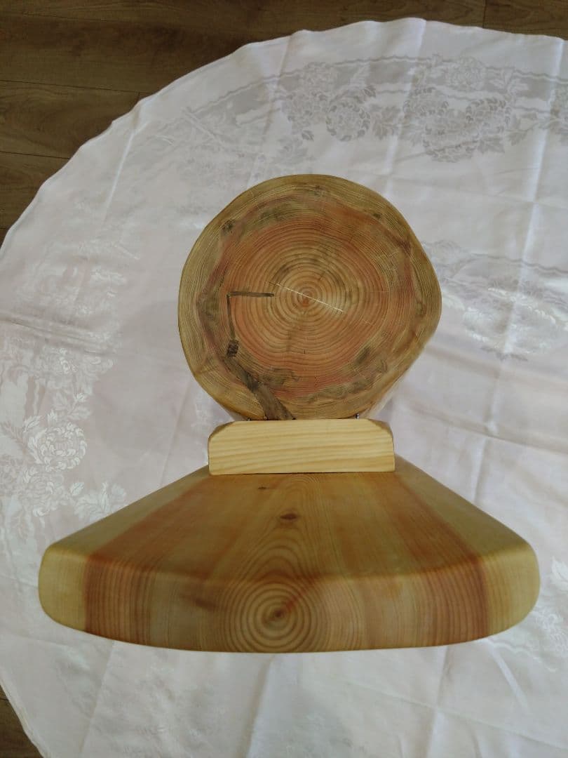 ピッツ❕木製 丸太風 椅子、インテリア台（88） 2脚セット