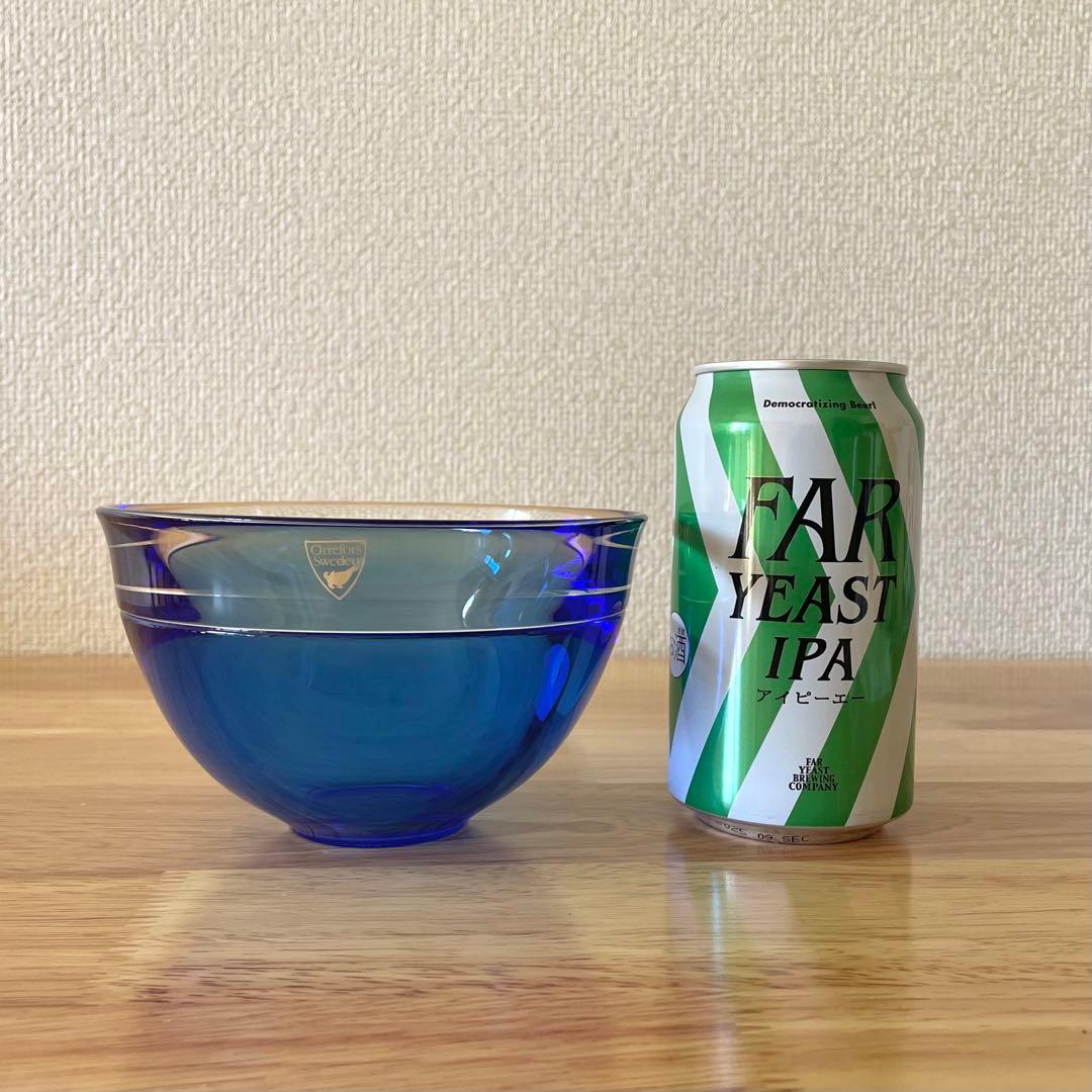 Lars Hellsten ガラスボウル Orrefors Sweden 北欧