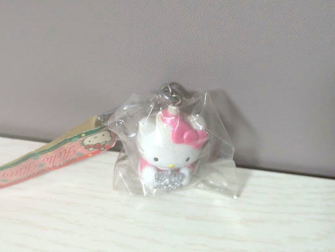 ハローキティ クリスマス 雪の結晶 キーリング キーホルダー 平成レトロ 当時物