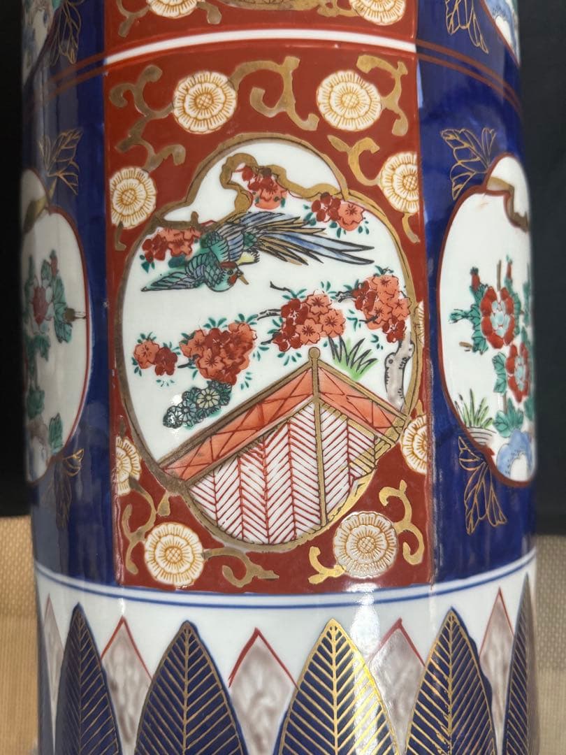 伊万里　錦絵　傘立　古民具　送料込み251025