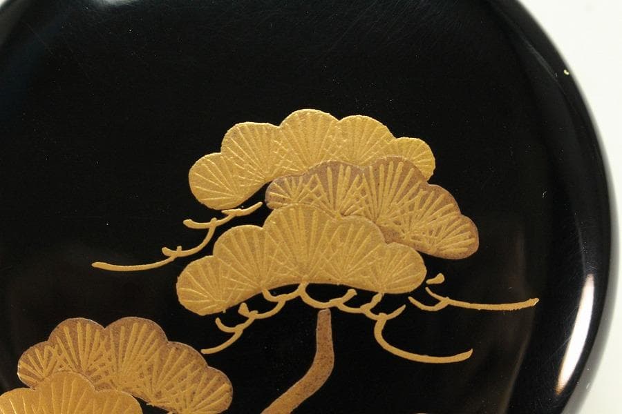 茶道具 輪島塗 棗 高7.5cm 共箱(K-LC663)