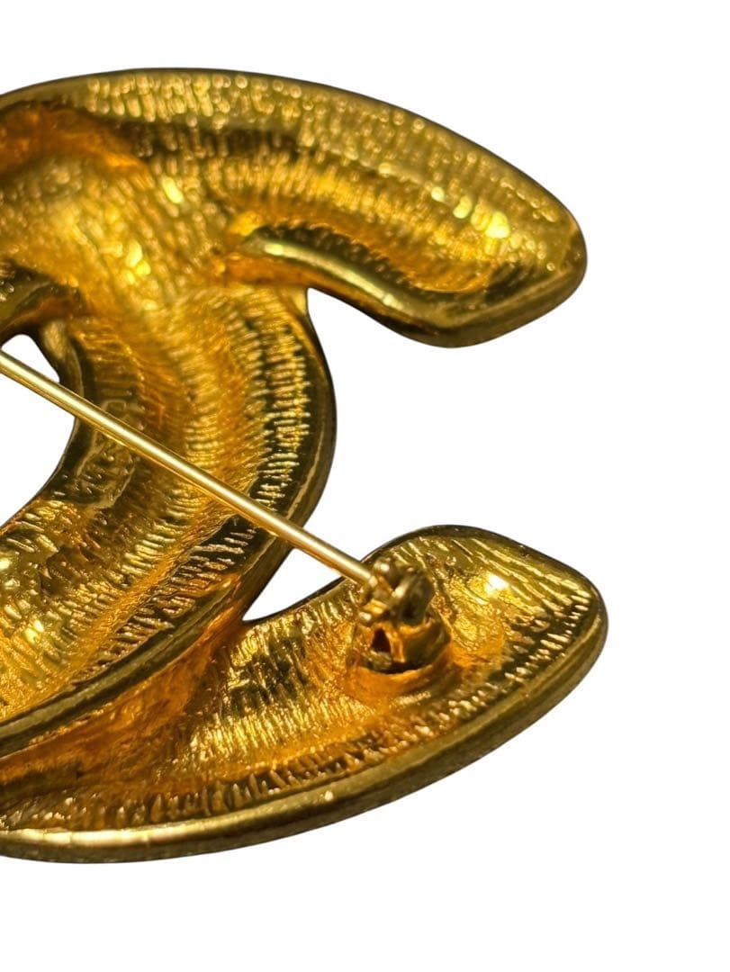 CHANEL シャネル マトラッセ ココマーク ゴールド　ブローチ