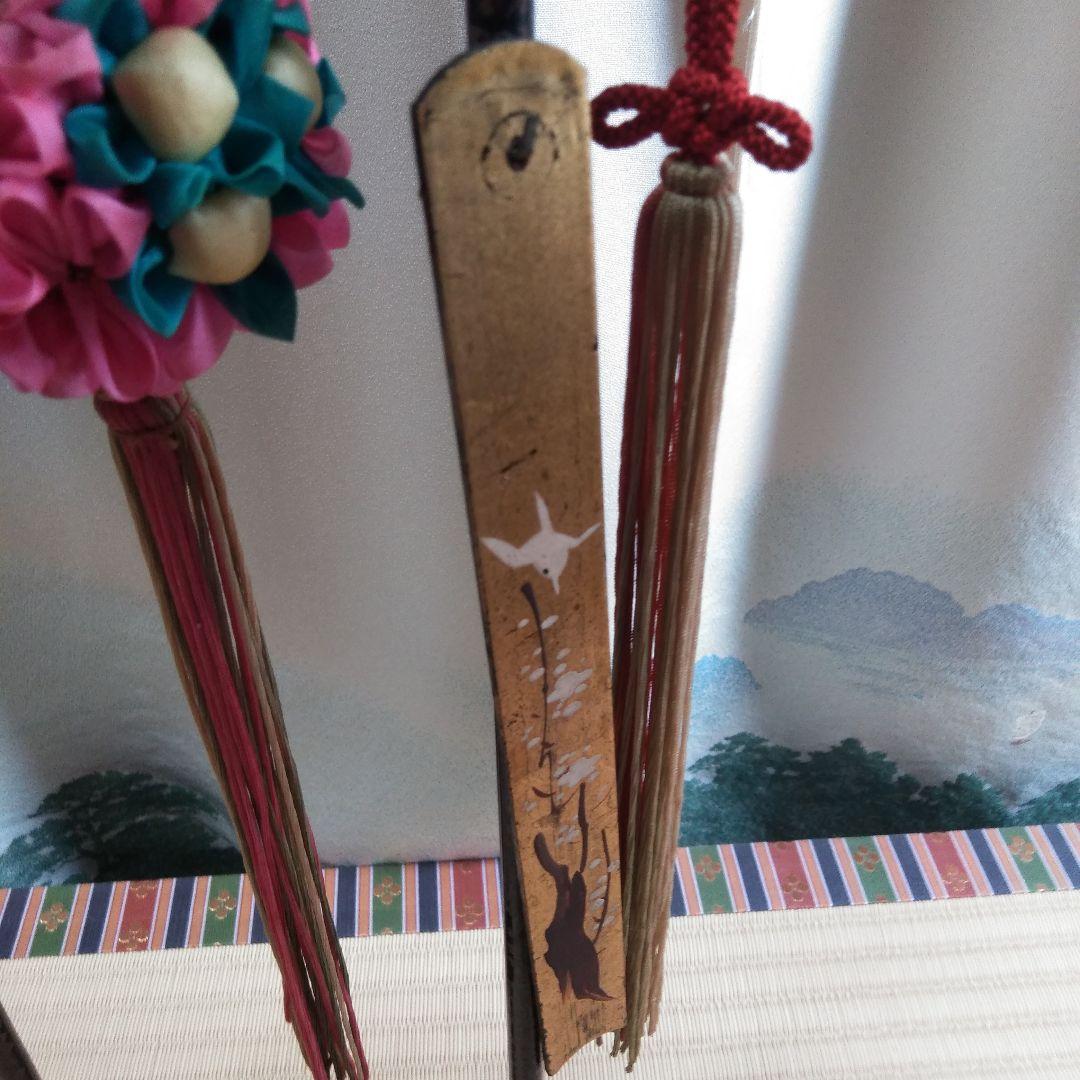 古Aー5　　雛飾り　 吊りくす玉飾り　つまみ細工