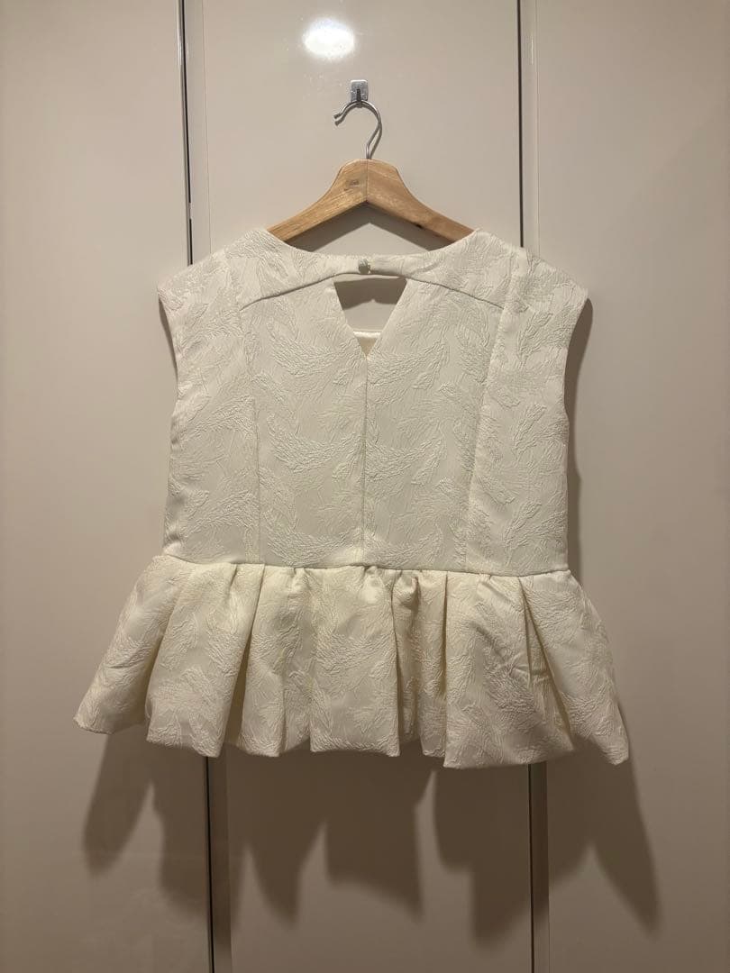 ANDRESD ペプラム セットアップ パンツ ドレス 結婚式 オケージョン Ｓ