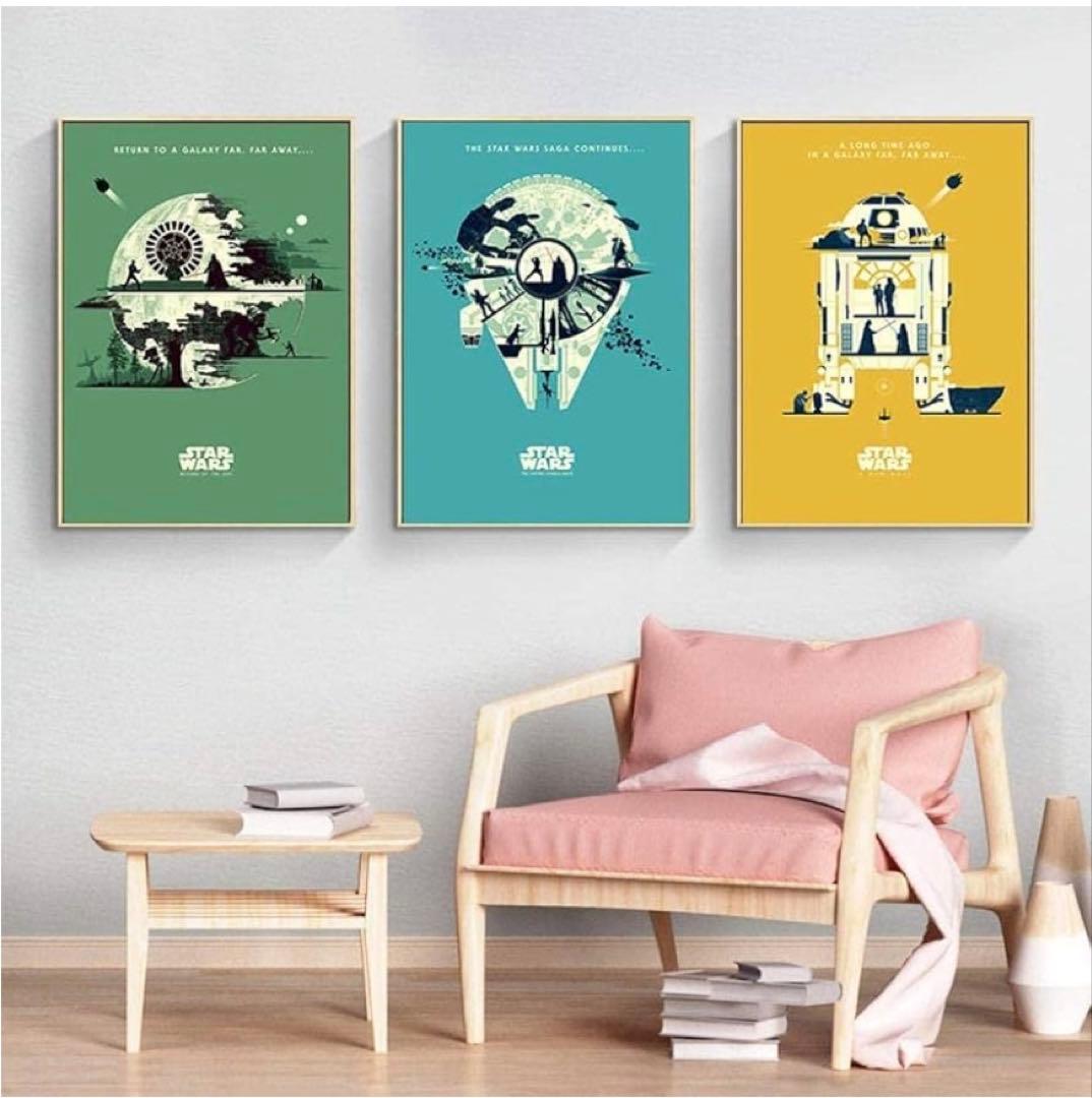 【新品未開封】スターウォーズポスター　3color （緑青黄3枚セット）