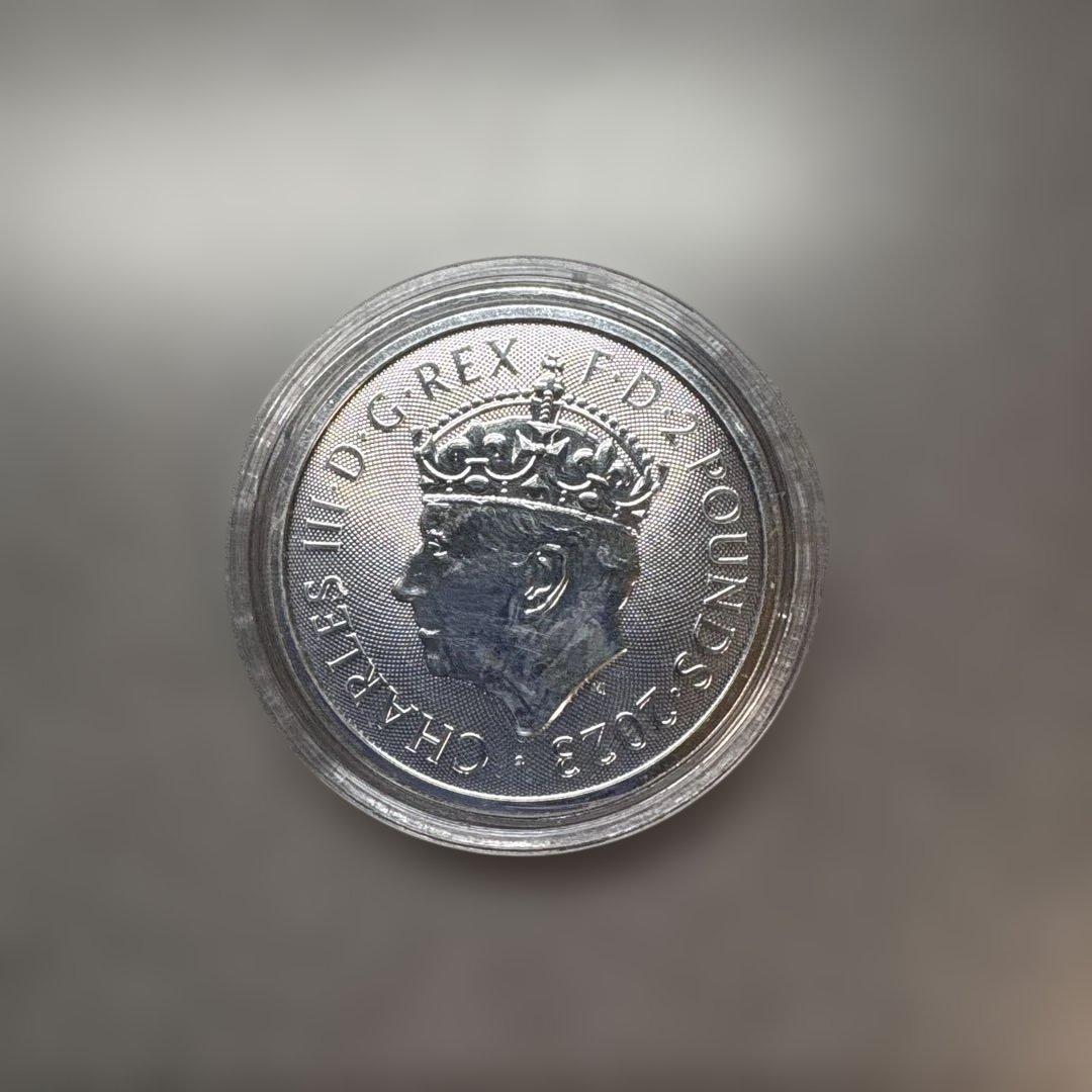 【純銀1オンス】チャールズ3世 戴冠式記念銀貨 2023 ケース付き