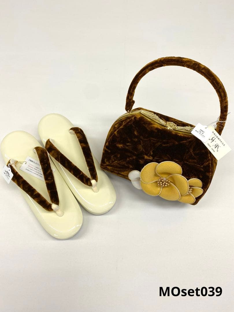 沙織 草履バッグセット Lサイズ スエード 振袖 袴向き 新品未使用品