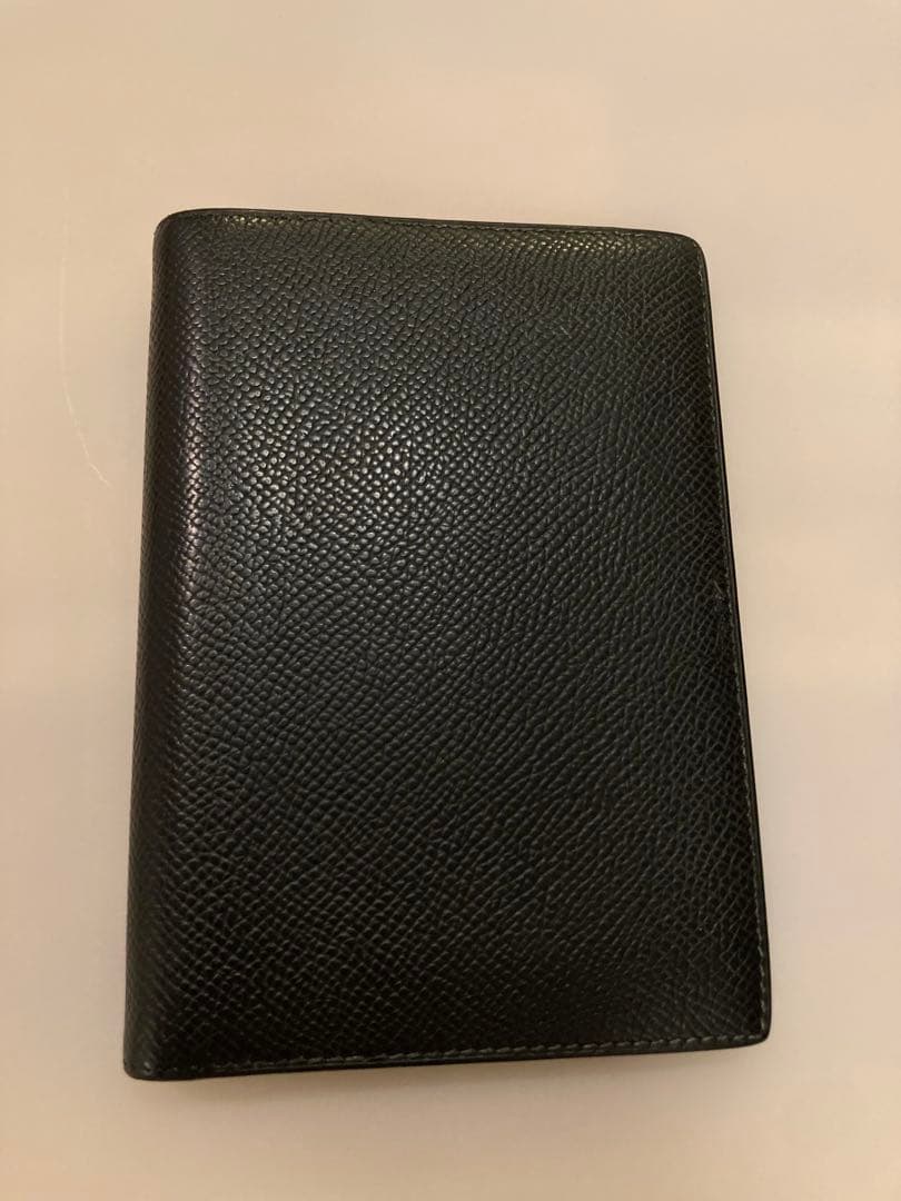 エルメス HERMES アジャンダ　手帳　カバー　ブラック　GM