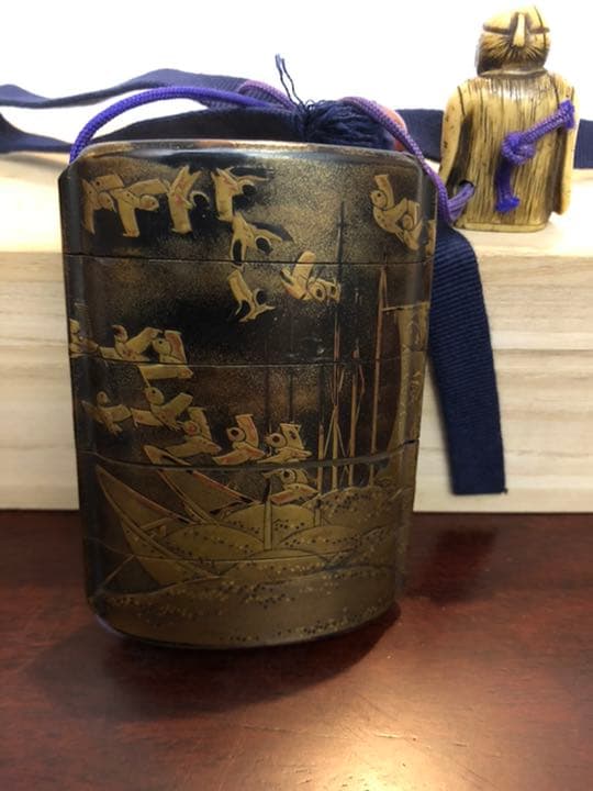 【印籠】根付セット　箱付き