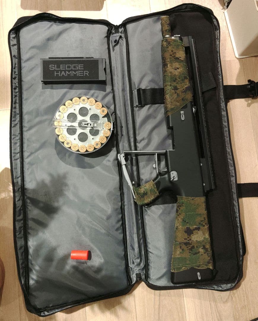 限定値下！ロングレールキット付　AA-12 ドラムマグ　ガンケース　動作未確認