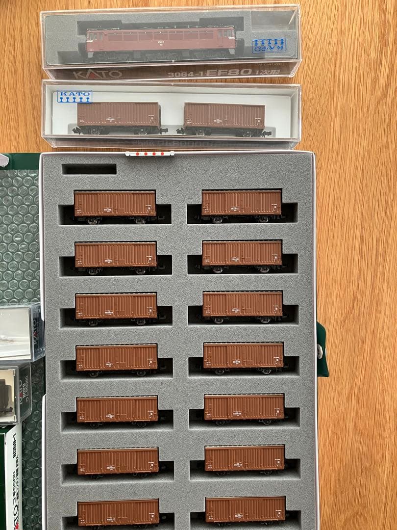 KATO EF80 1次形+ワム80000+その他貨物車