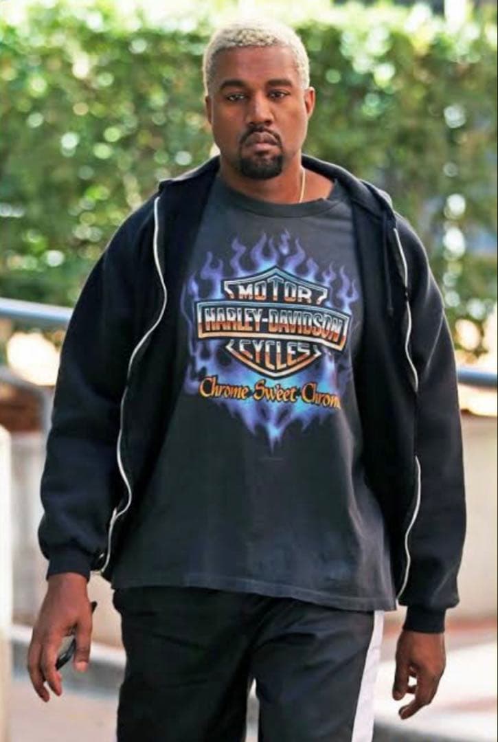 harley davidson パープル ファイヤー フレイム カニエウエストL