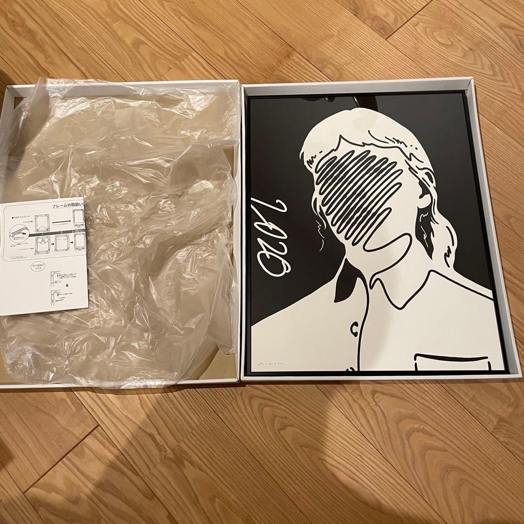 aicon works シルクスクリーン アート 版画 額装済 xg