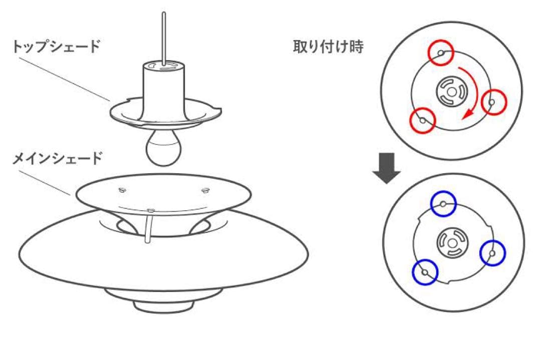 ◎訳あり品◎ PH リプロダクト　ブルーグラデーション　北欧照明　φ50