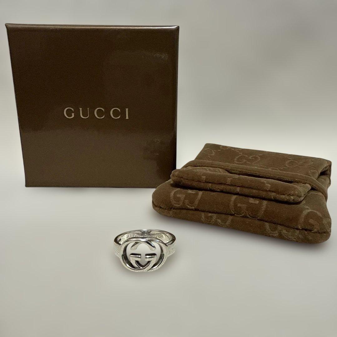 【やんつけ】GUCCI GGロゴリング シルバー 21