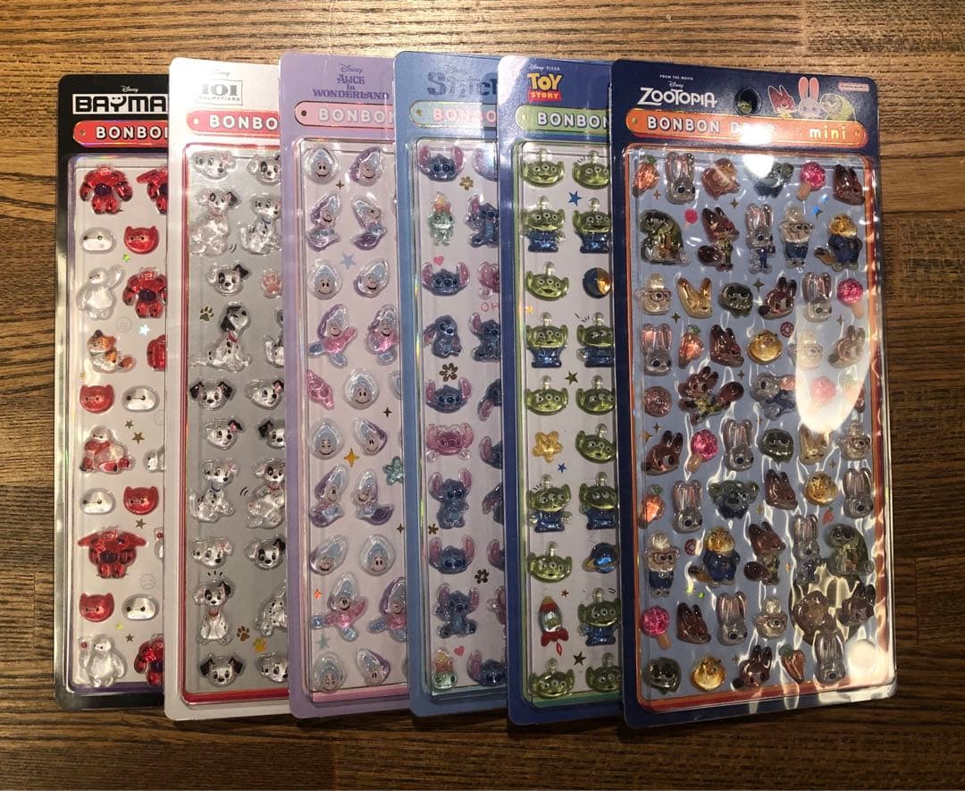 【匿名発送】ボンボンドロップシールmini ディズニー　６枚