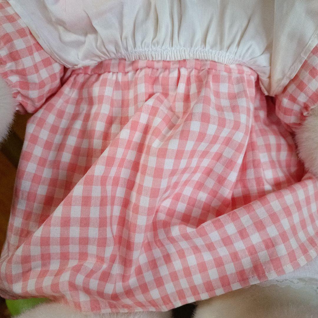 コットンフィールズ　コットンうさぎ　ファースト社　レトロ　エプロン　ぬいぐるみ