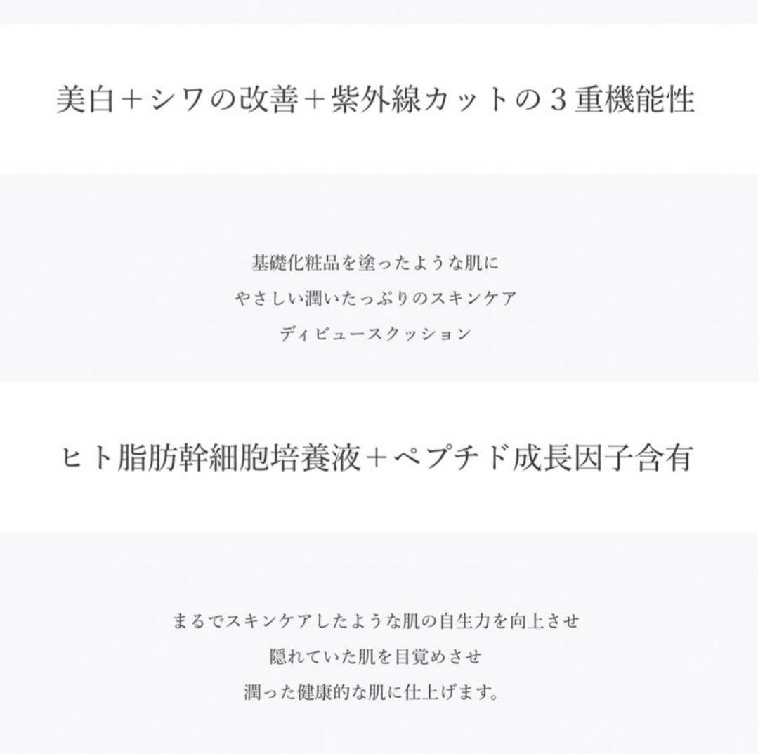 レフィルのみ デビュース DEBEAUS クッションファンデ　ディビュース 2個