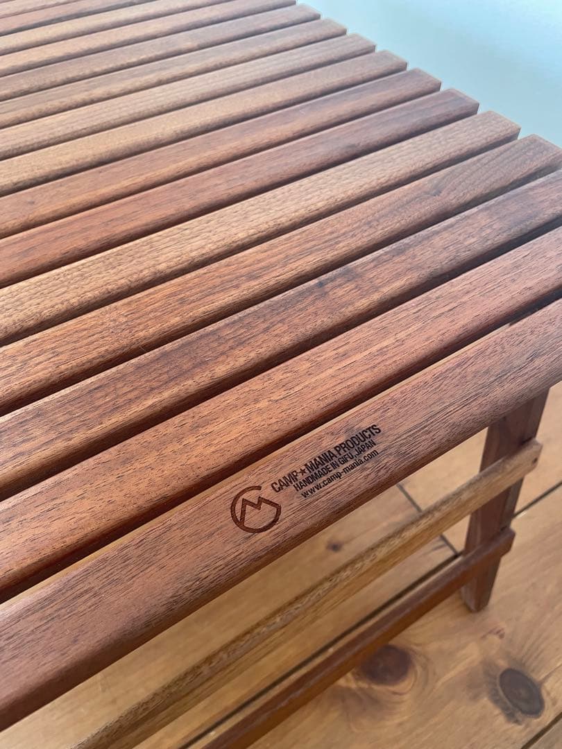 キャンプマニアプロダクツ　ウォールナットテーブル　②