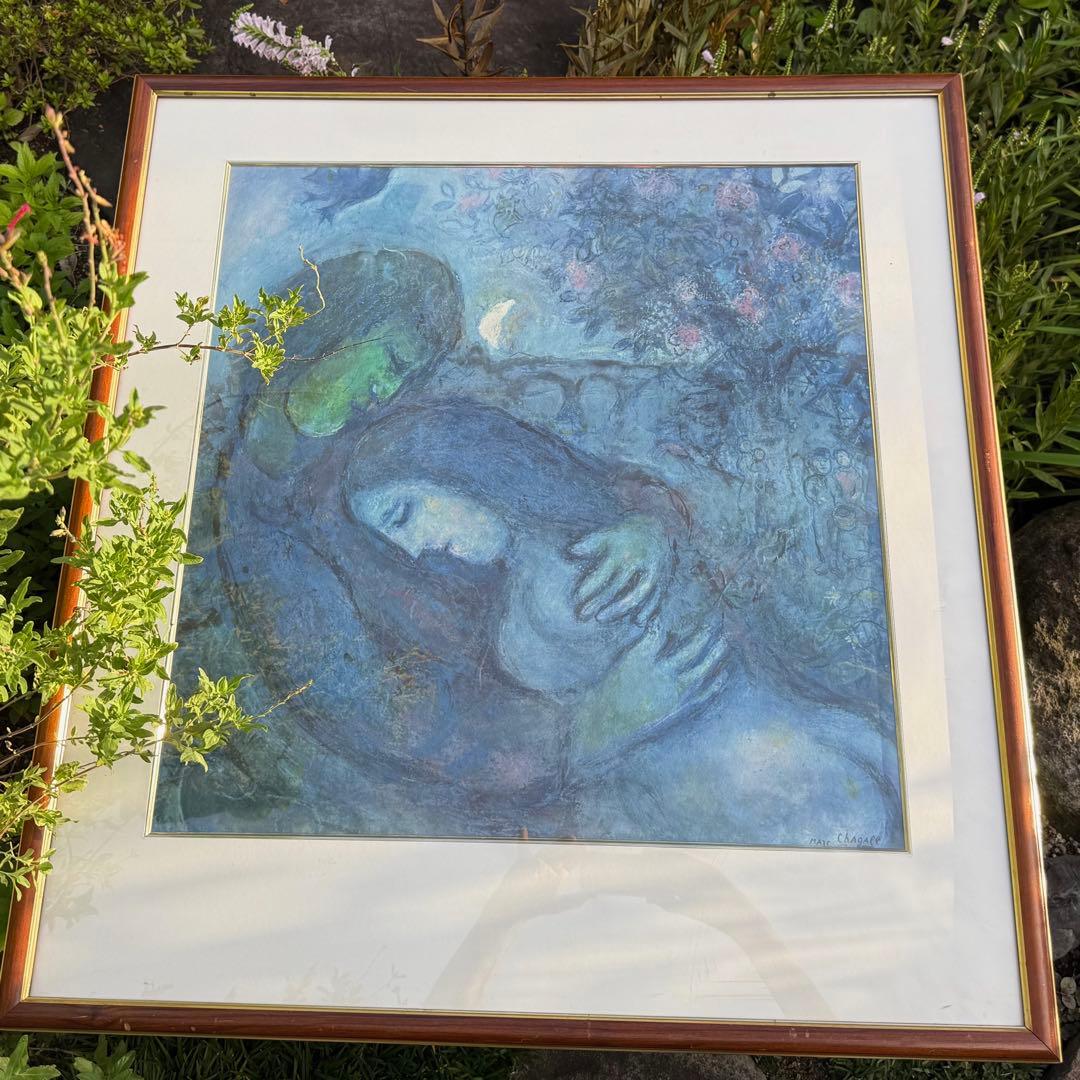 マルクシャガール 恋人たちの夢 リトグラフ 62cm x 80cm