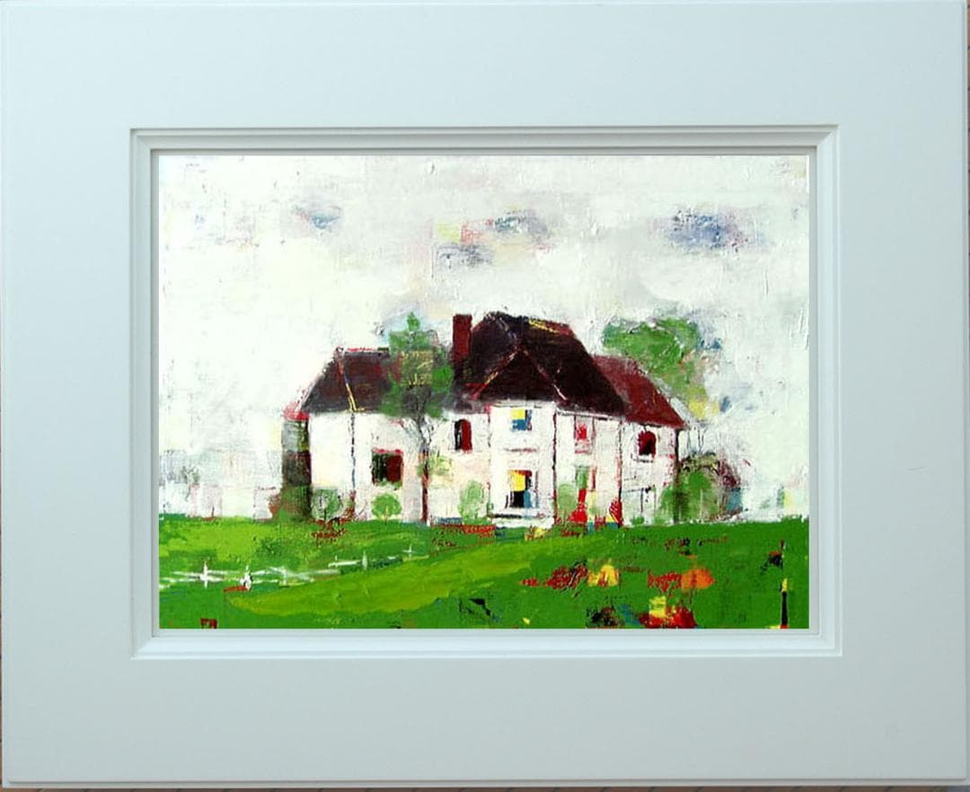 油絵 菅家令子 絵 絵画 インテリア uF6-062203 風景
