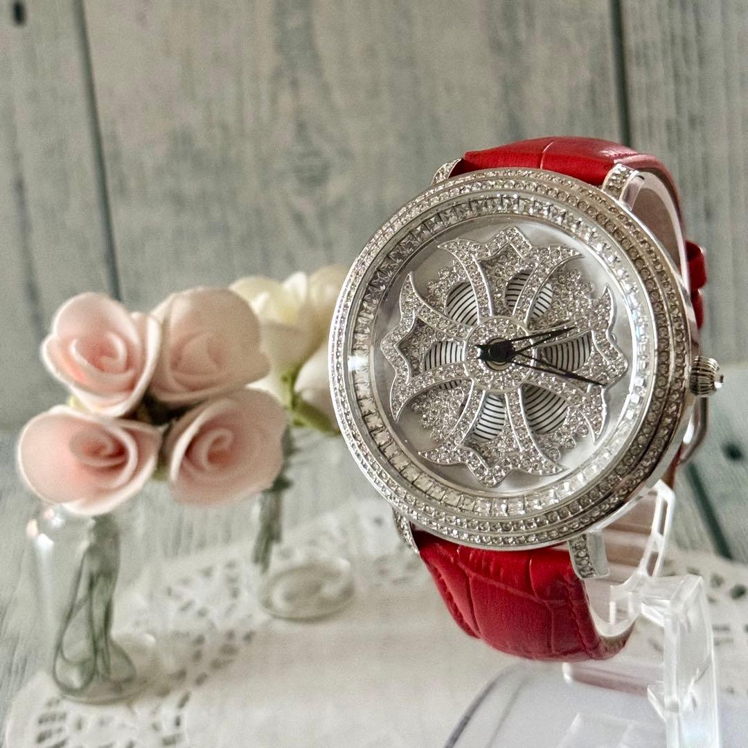 【希少】Anne Coquine 腕時計 46mm アンコキーヌ シルバー