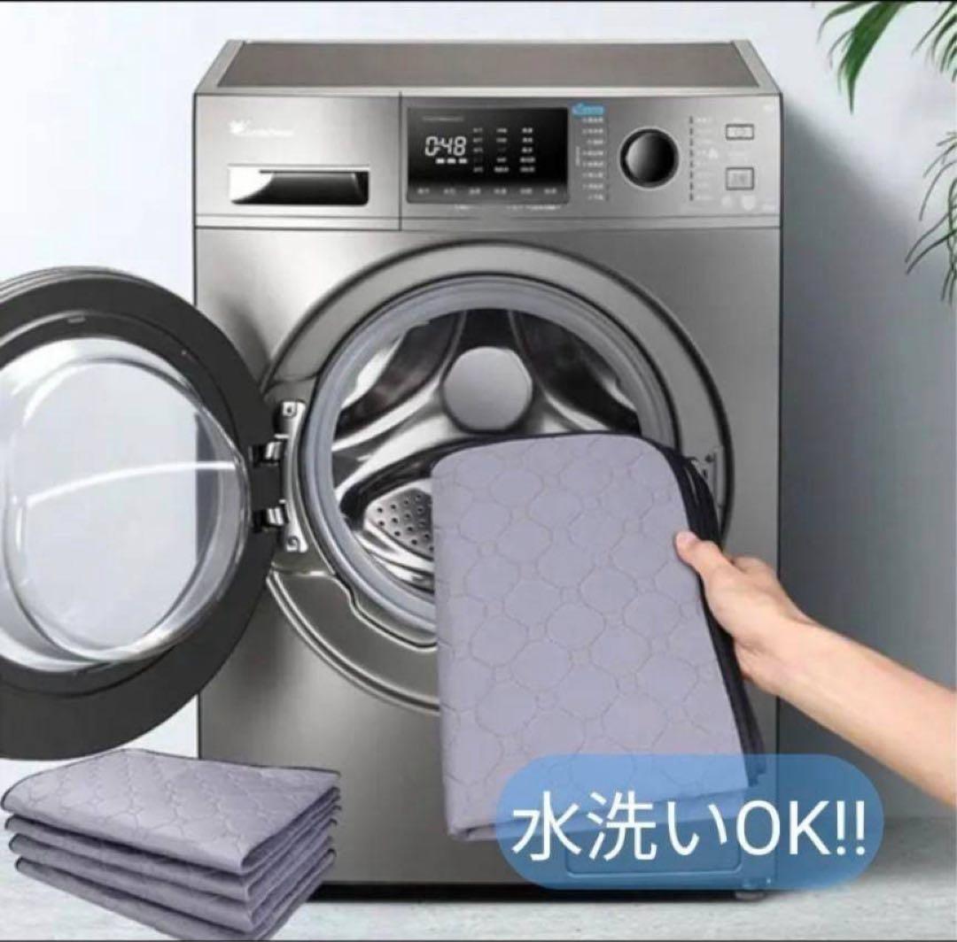 ペットシーツ シート トイレマット おしっこマット 犬猫　 洗える　2枚　グレー