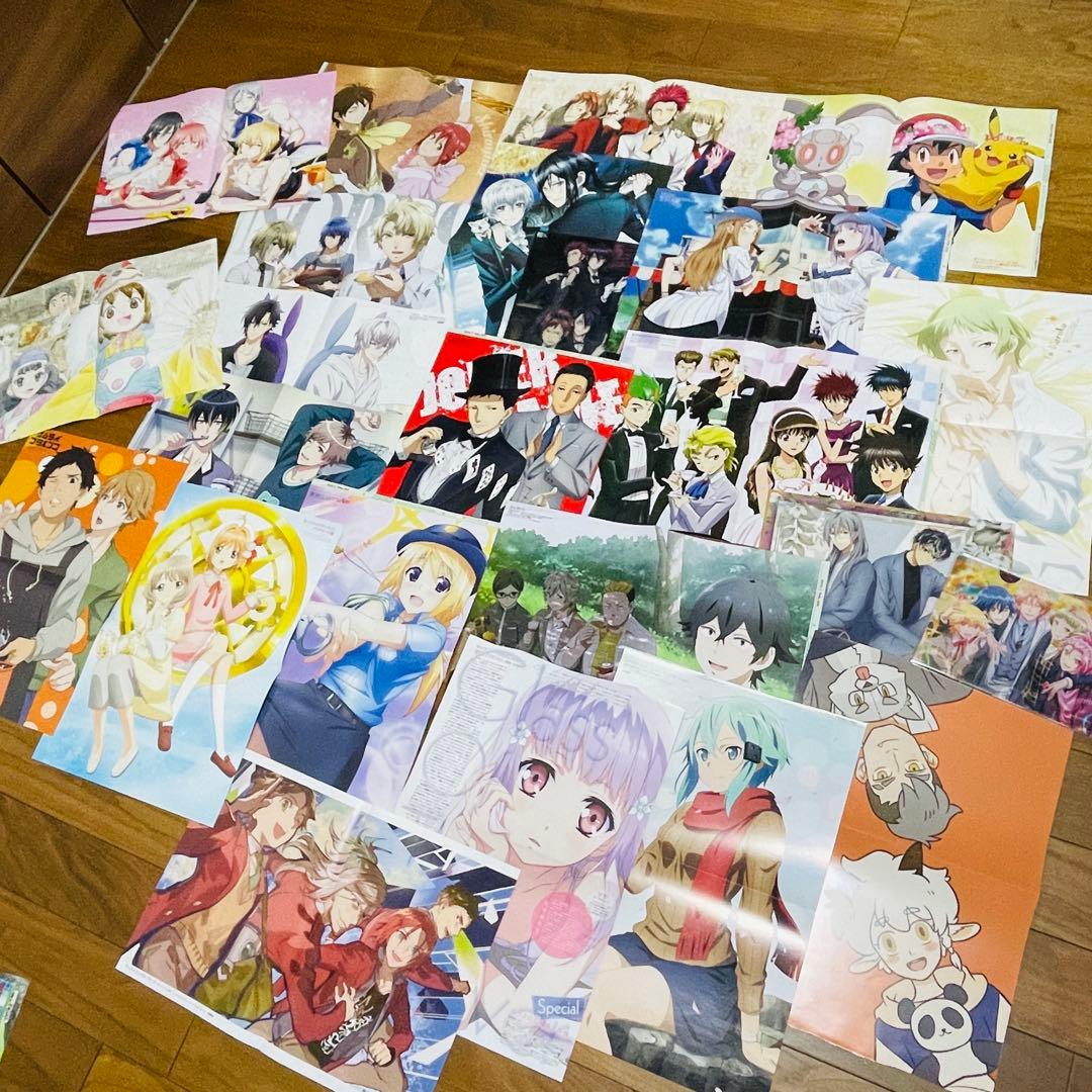 アニメ雑誌　ポスター　クリアファイル　ポストカード　まとめ売り