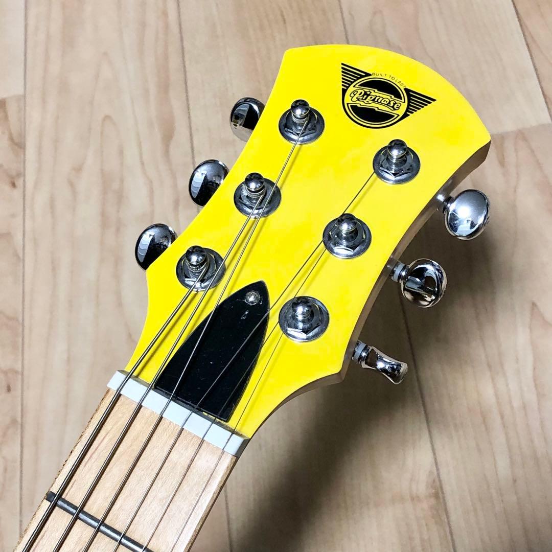 pignose yellow pgg ピグノーズ イエロー アンプ内蔵 ギター