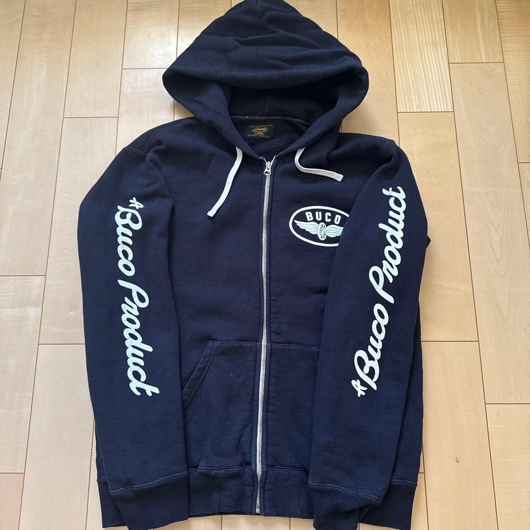 リアルマッコイズ BUCO フルジップパーカー 黒 Lサイズ