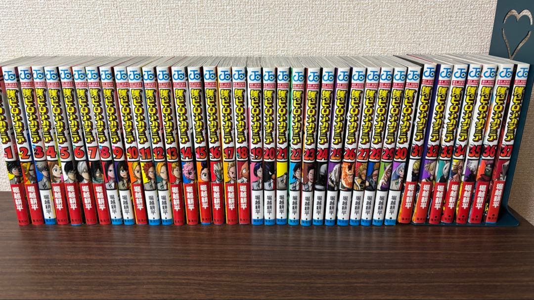 僕のヒーローアカデミア 1〜37巻、関連本15冊、特典ポストカード