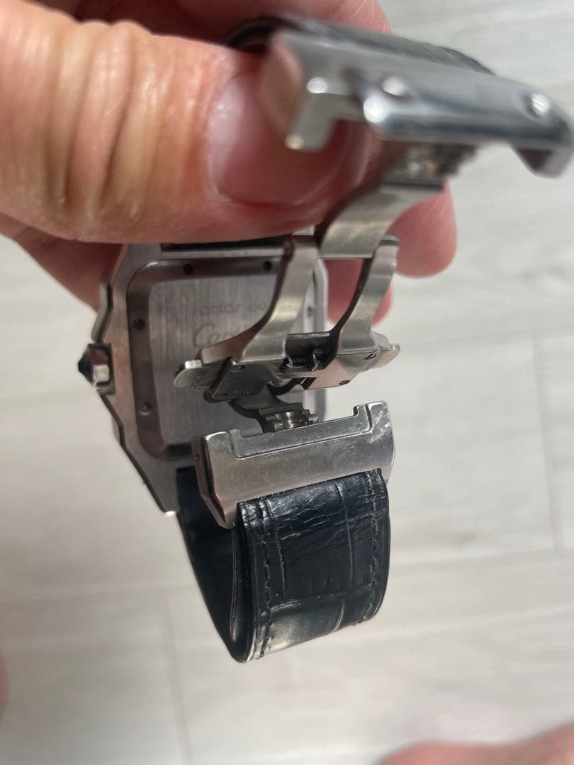 Cartier 自動巻き時計 ホワイト/ブラック