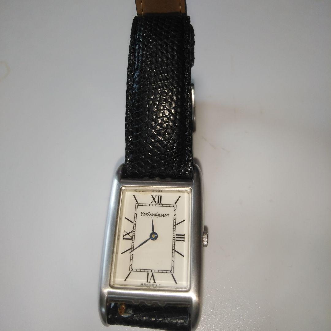 Yves Saint Laurent レザーベルト時計