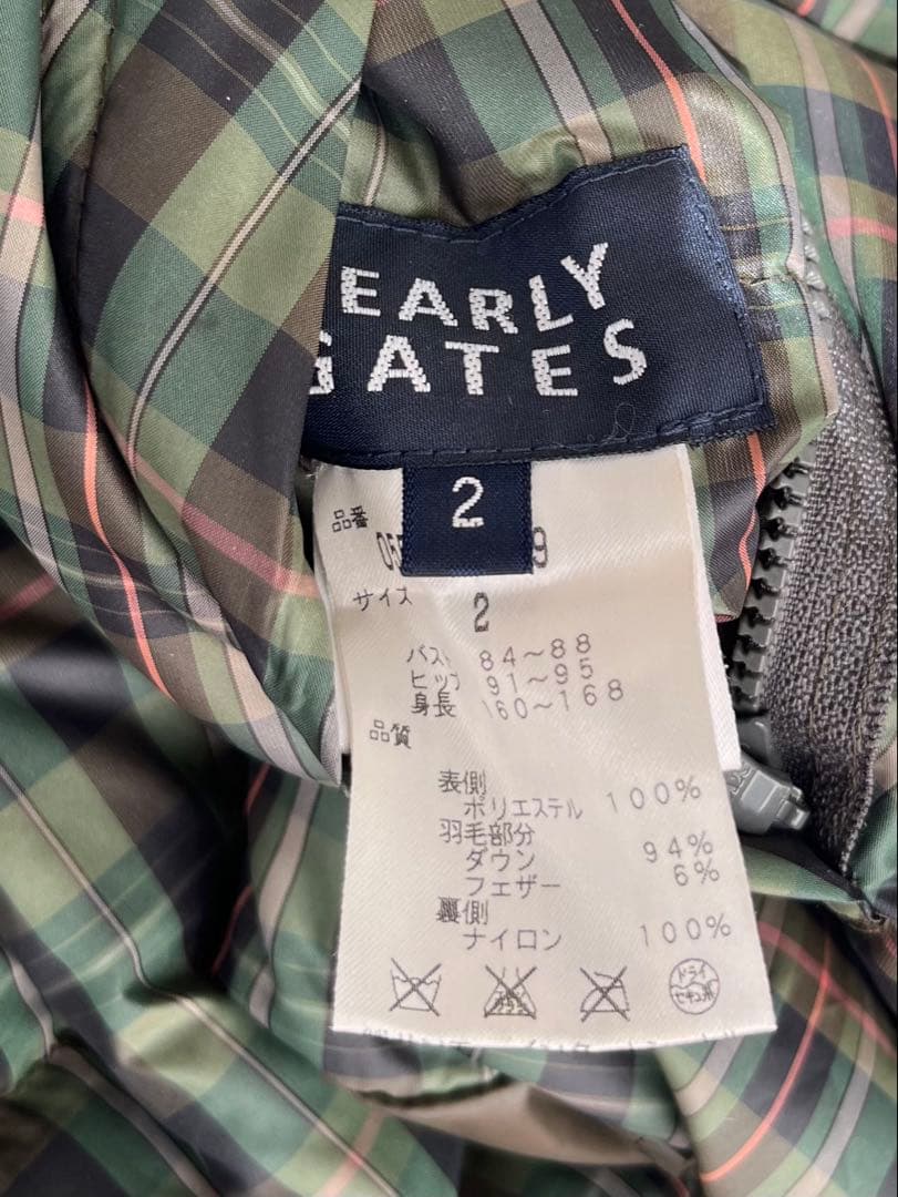 PEARLY GATES ダウンジャケット リバーシブル4way チェック柄