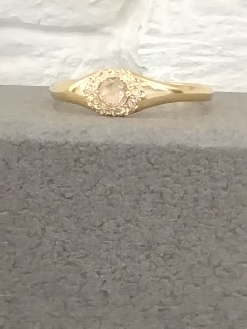 SSAvaron K18ローズカットダイヤモンドリング　　中古品