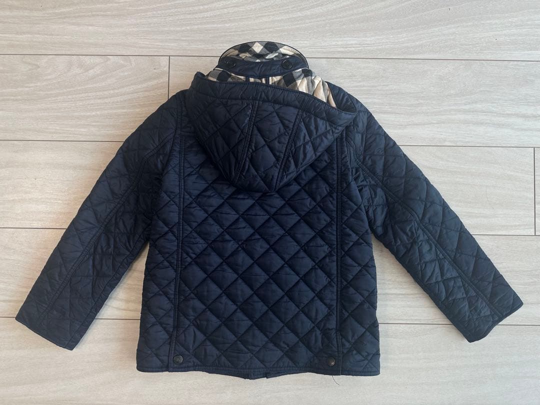 Burberry 6A ネイビーキルティングコート