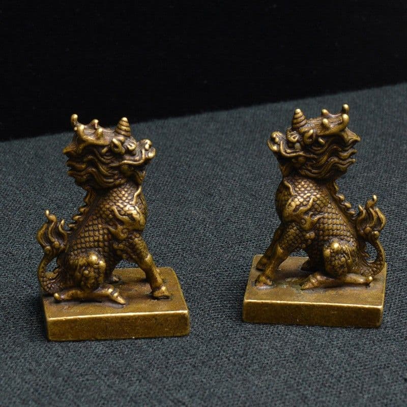 麒麟 銅器 銅製品 鎮宅辟邪 開運風水 招財 置物 工芸品