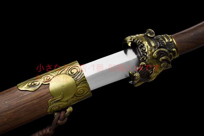 小龍虎  古兵器 武具 刀装具 日本刀 模造刀 一体マンガン鋼