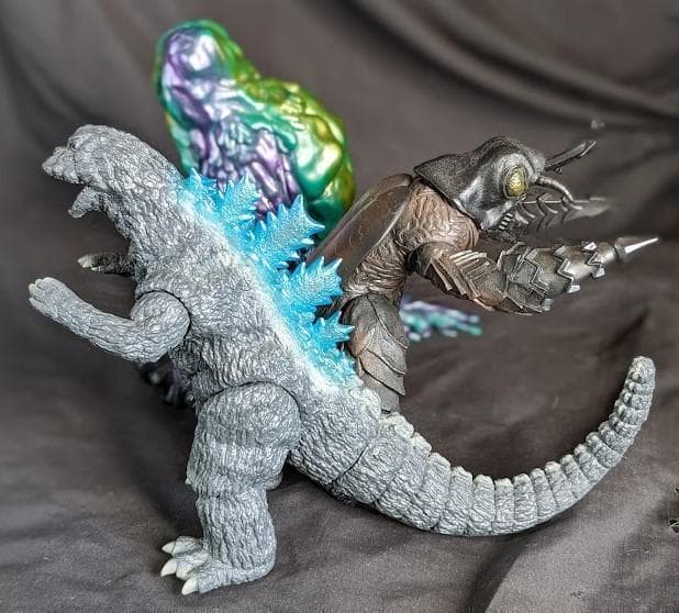 ゴジラ＆ヘドラ＆メガロ（Ｙ・ＭＳＦ）ソフビフィギュア３体セット