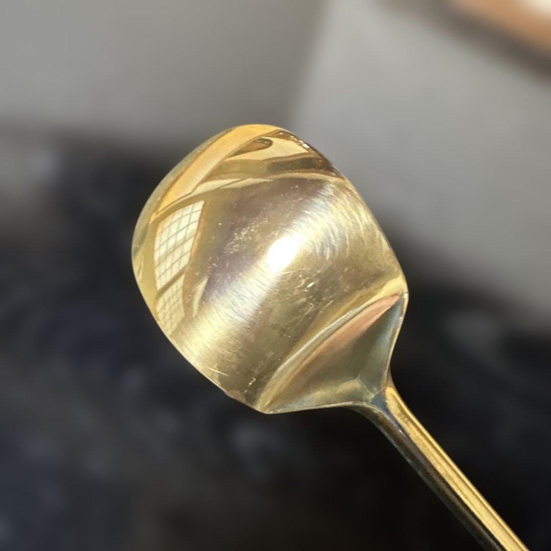 【茶道具】金森浄久造　灰匙三本組（共箱）