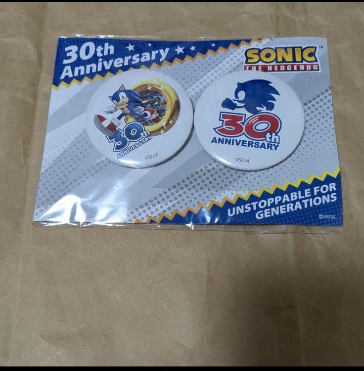 ソニックザヘッジホッグ　グッズ　ソニックザヘッジホッグ　缶バッジ　SEGA