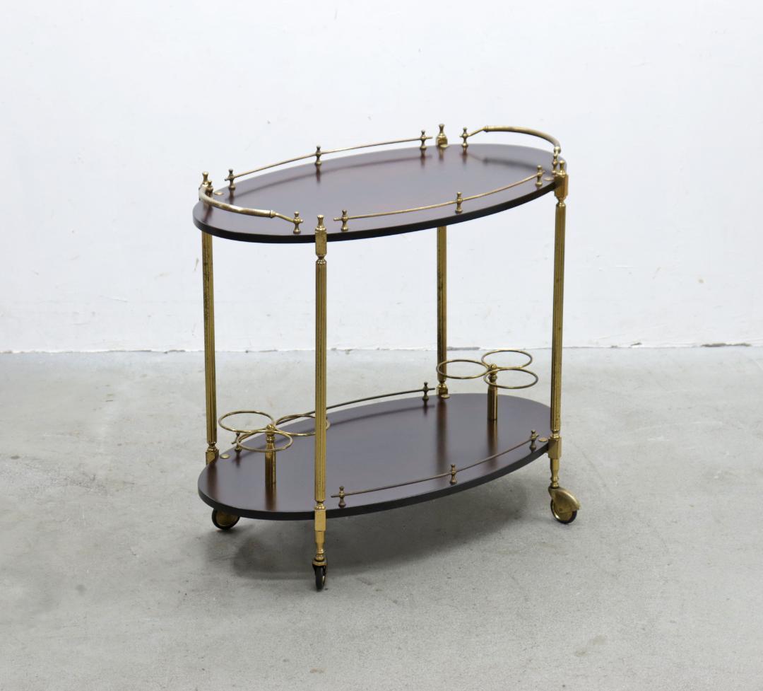 ヴィンテージ クラシカル トローリー キッチン ワゴン シェルフ キャスター