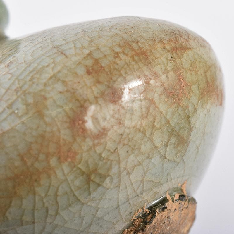 朝鮮美術　李朝　高麗青磁　小壷　油壷　C　R8575