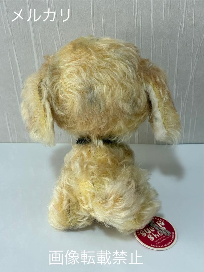 ハンドメイド　テディベア　作家　アーティストベア　イヌ　ワンコ