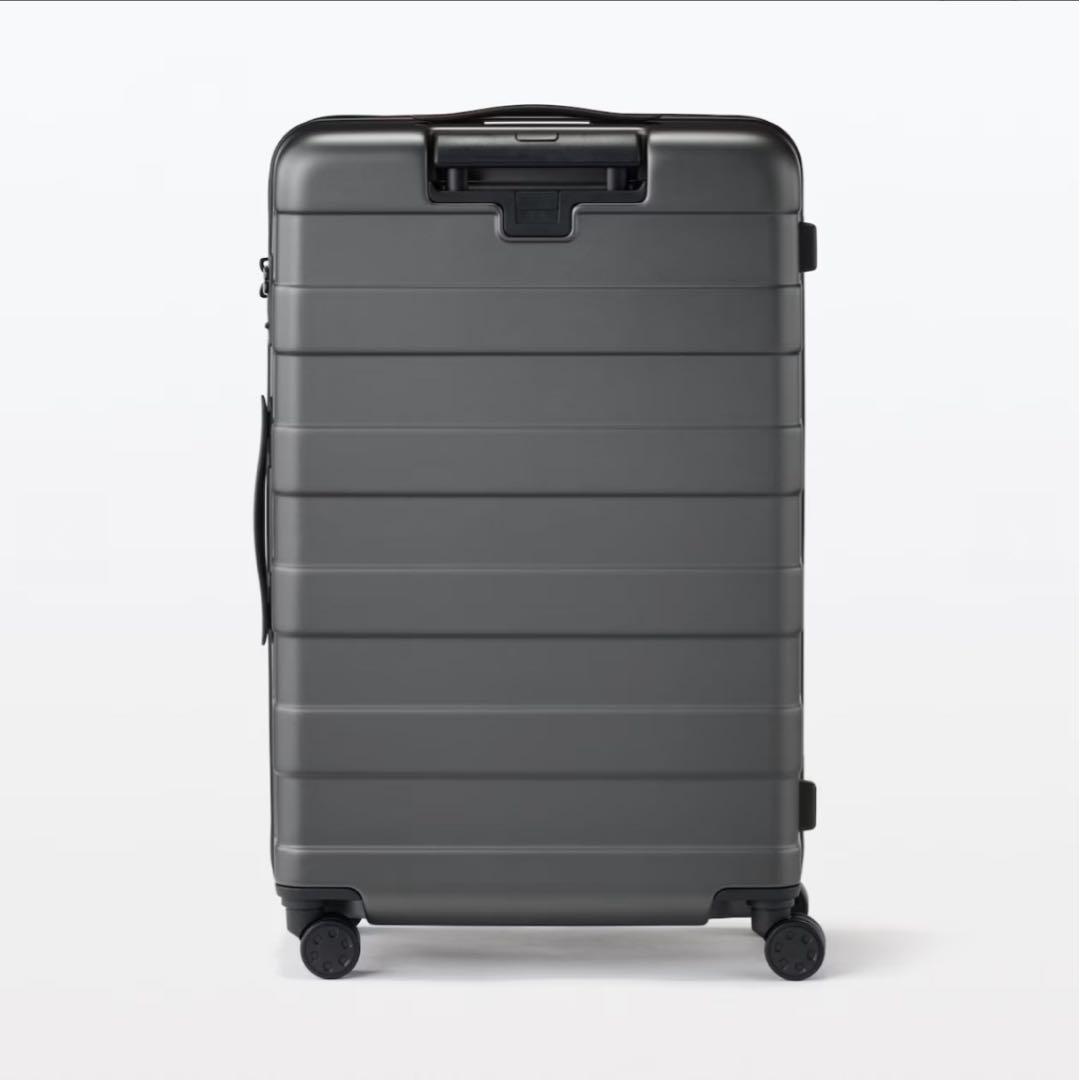 無印良品 ストッパー機能 ハードキャリーケース　グレー 75L