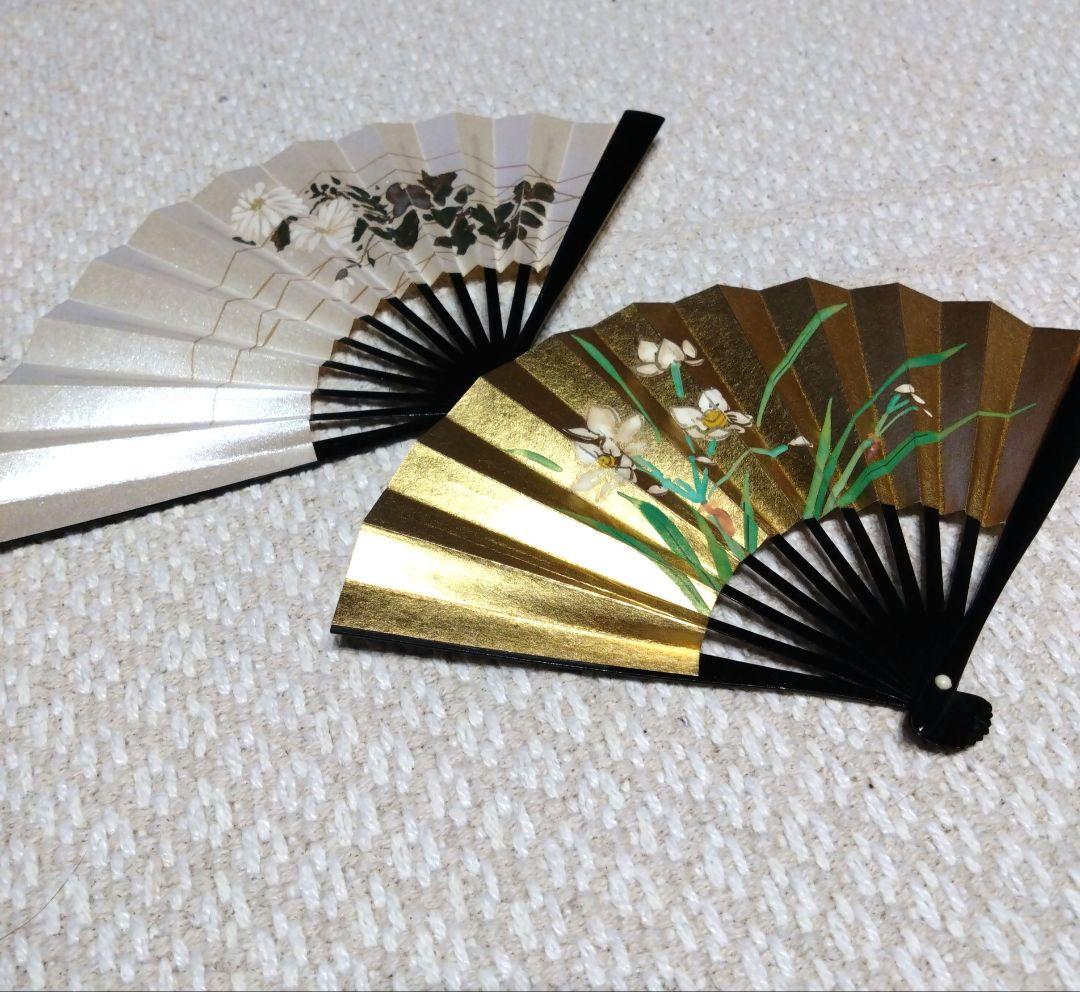 茶扇子 2本セット（宮脇賣扇庵）