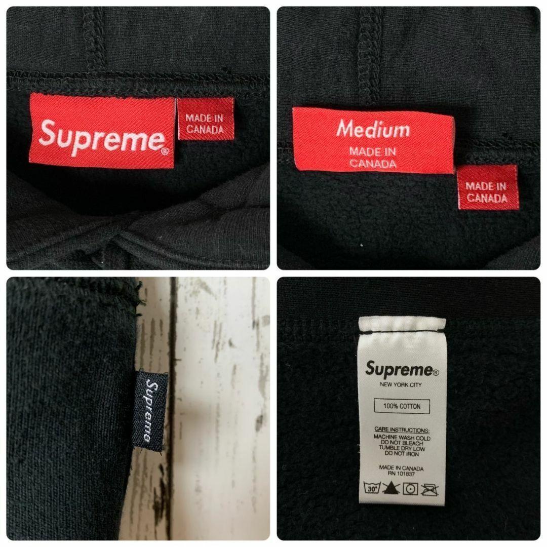 【ビッグシルエット】シュプリーム☆スリーブビッグロゴ入り希少パーカー/1106.